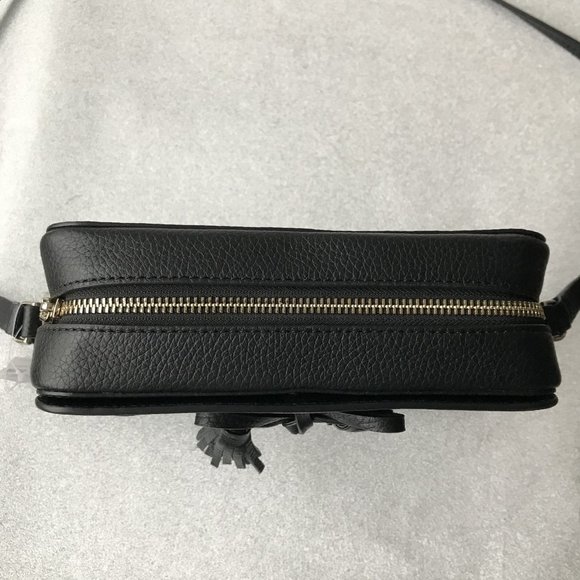 Kate Spade Hayes  Black Pebbled Leather Camera Crossbody Bag - Picture 11 of 16